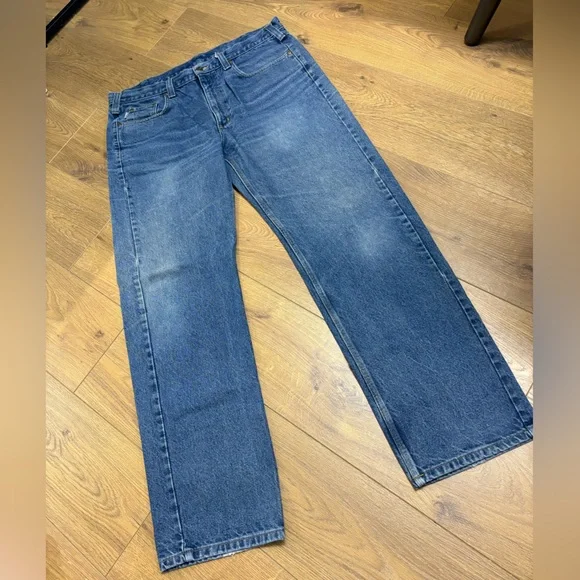 Carhartt Classic Straight Leg Fit Denim Heavy Duty Pants Men’s 38” B480-DVB - Picture 5 of 8